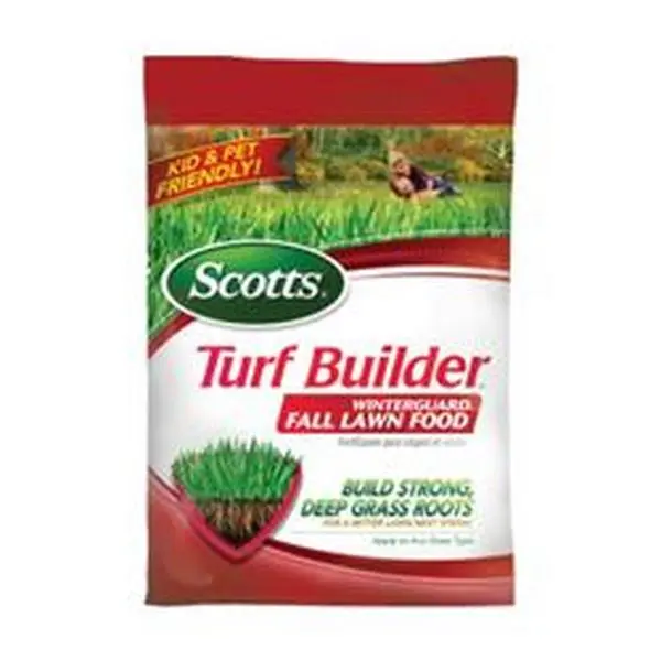 Scotts S09 22343 Turf Builder Winterguard Fall Lawn Food - 31.28 lbs, Builds Strong Grass, Supports Root Growth & Deep Grass Roots, 12M Coverage