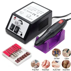 20000RPM Electric Nail Sander Pedicure Manicure Tools Professional Nail Drill Machine Low Noise Cutters 35000RPM Electric Nail Drill Professional Manicure Machine Nail Sander Set Nail Drill Bit Portable Nail Salon Polisher Equipment Whit Ceramic Bit