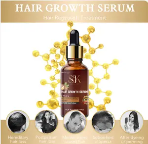 Hair Serum  Regrowth of Hair, extracted from Organic & Natural ingrediants Haircare Moisture Oil Repair