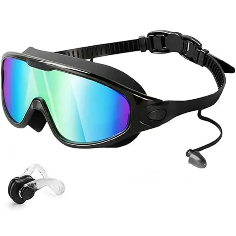 1pc Leak-Proof Swimming Goggles for Men & Women, Wide View Anti-Fog & UV-Protection Swimming Goggles, Swimming Accessories, Ideal for Outdoor Activities, Waterproof Goggles