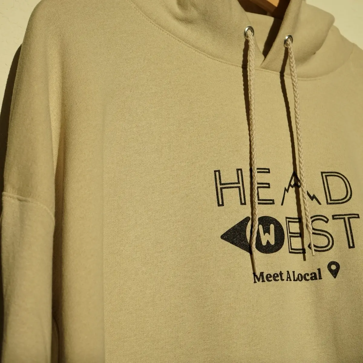 Head West Hoodie, classic pullover hoodie style, cotton