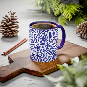 Blue Doodles Colorful Mugs (11oz, 15oz)