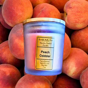 Peach Cobbler - Handmade Soy Candle | Handcrafted Wax Melts