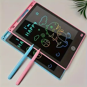 8.5inch Colorful LCD Doodle Board--erasable writing board, drawing board, educational art toy suitable teenagers, an excellent Easter, Christmas, and birthdays--available in light blue, pink, red, blue, black, and green