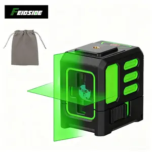 2-Line Level - Self-Leveling & Manual Modes, 3-Speed Brightness Adjustment, High Precision Green Laser Beam, Laser Leveler Tool - Perfect for Tile Installation, Picture Hanging, Home Renovation, DIY Projects, Precision Tools, Christmas Gift