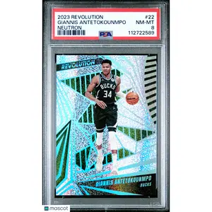 2023 Panini Revolution Giannis Antetokounmpo #22 Neutron PSA 8 /125