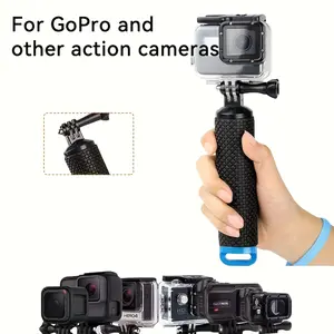 Action Camera Anti-Sink Buoyancy Handle – High-Vis Colors for Underwater Identification, Hollow ABS Material Self-Floats, Prevents Camera from Sinking