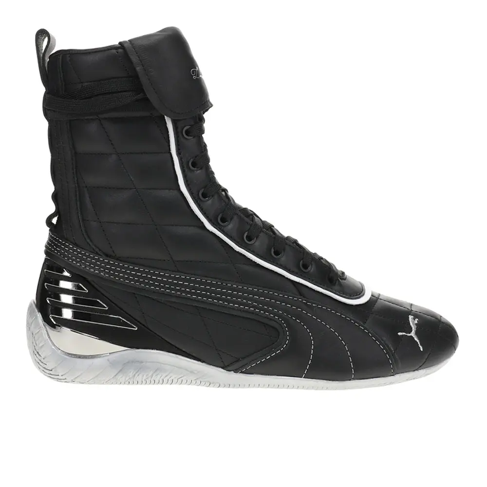 PUMA Mens X Laquan Smith Speedcat Mid High  Sneakers Shoes Casual - Black