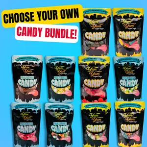 Build Your Own Ultimate Candy Bundle Freeze Dried and Ultimate Gummy Candy Sour & Sweet Candy Sampler Pack Lemon Bonbon Snack
