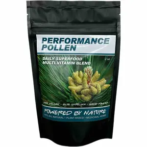 Performance Pollen - Natural Fitness & Training Optimization Blend with Pine Pollen Blue Spirulina & Honey Powder 2 oz