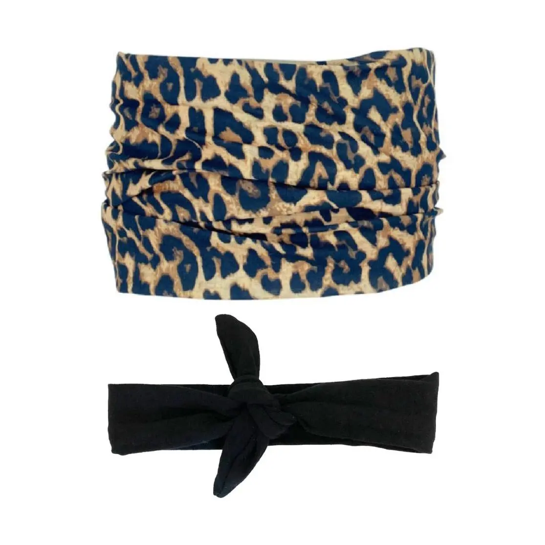 Headbands of Hope Jane Tube Turban and Black Knotted Headband