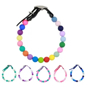 Adjustable Beaded Dog Collar