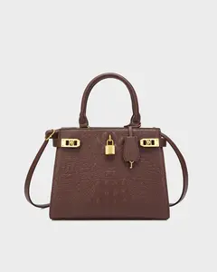 Empress Mini Tote Bag in Brown