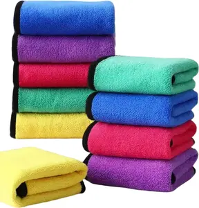 10 Pack  Microfiber Towels Coral  Washing and Detailing Towels for  Detailing Household Cleaning Ultra-Soft Super Absorbent, Lint Streak-Free 11.8"x15.7 Cleaning Cloth (5colors)