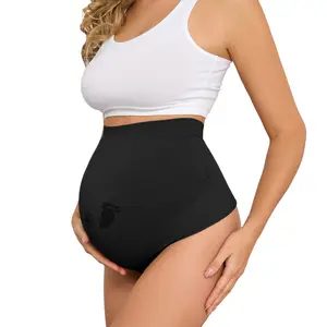 Maternity Thongs for Women, Seamless Maternity Underwear Over Bump Maternity Panties for Pregnant Women Maternity Underwear for Summer Heat Cool Maternity Underwear for Big Thighs Comfort