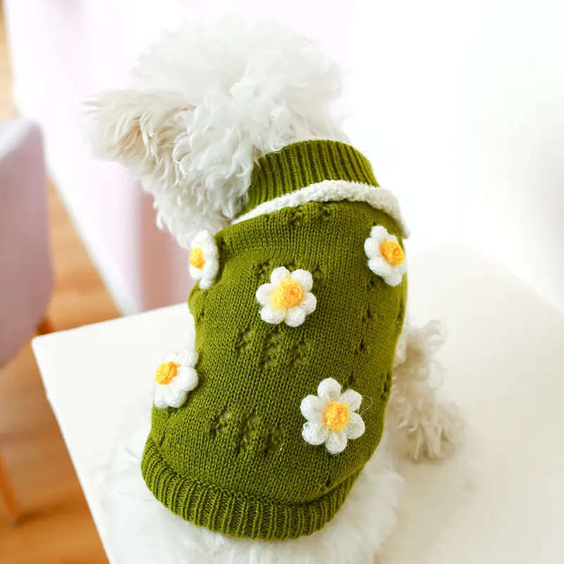 Warm Dog Cat Sweater, Comfortable Winter Pet Clothes for Puppies Kittens, Soft Cozy Pet Sweater for Small Medium Dogs Cats