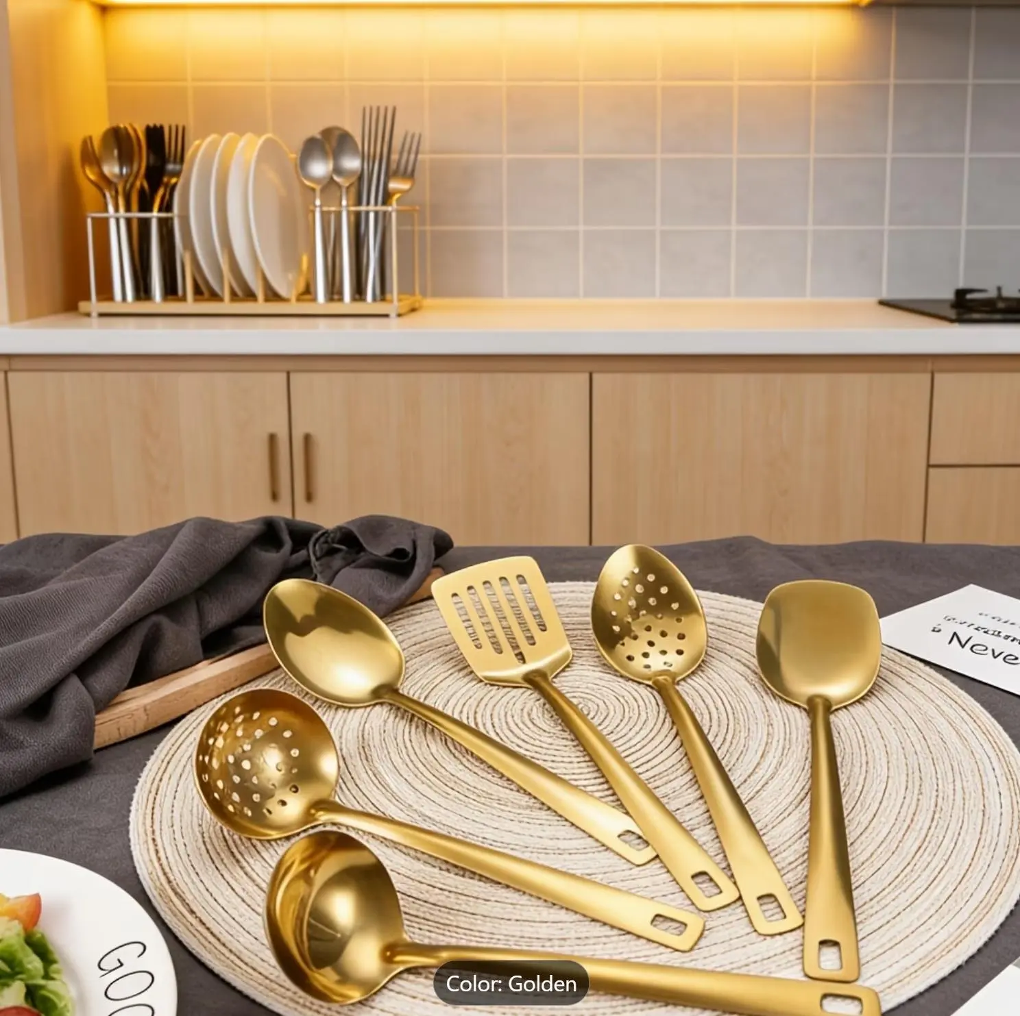 - 6PCS Premium Thickened Soup Spoons  Non‑Slip Comfort Handle  Kitchen Must‑Have