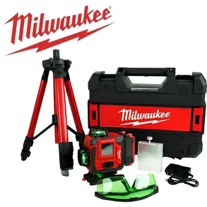 Milwaukee 16-wire   kit, which is used for building survey precision green beam horizontal durable tools specialty. laser level with tripod 360
