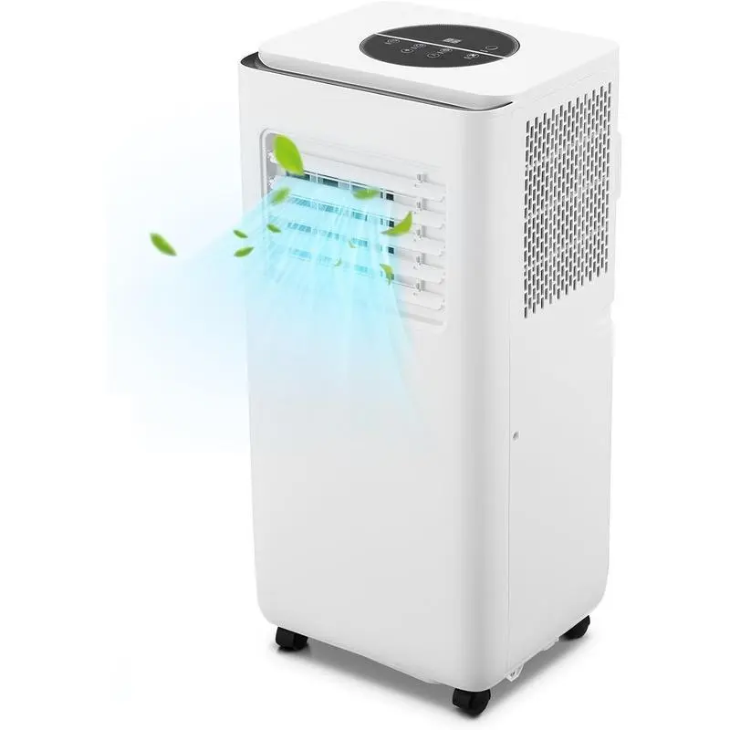 Gaomon 10000BTU Compact Portable Air Conditioner - Energy-Saver Indoor AC Unit with Remote Control, Built-in Dehumidifier, Fans, Sleep Mode, 24H Timer, Mobility, Cooling for Living Rooms, Apartments
