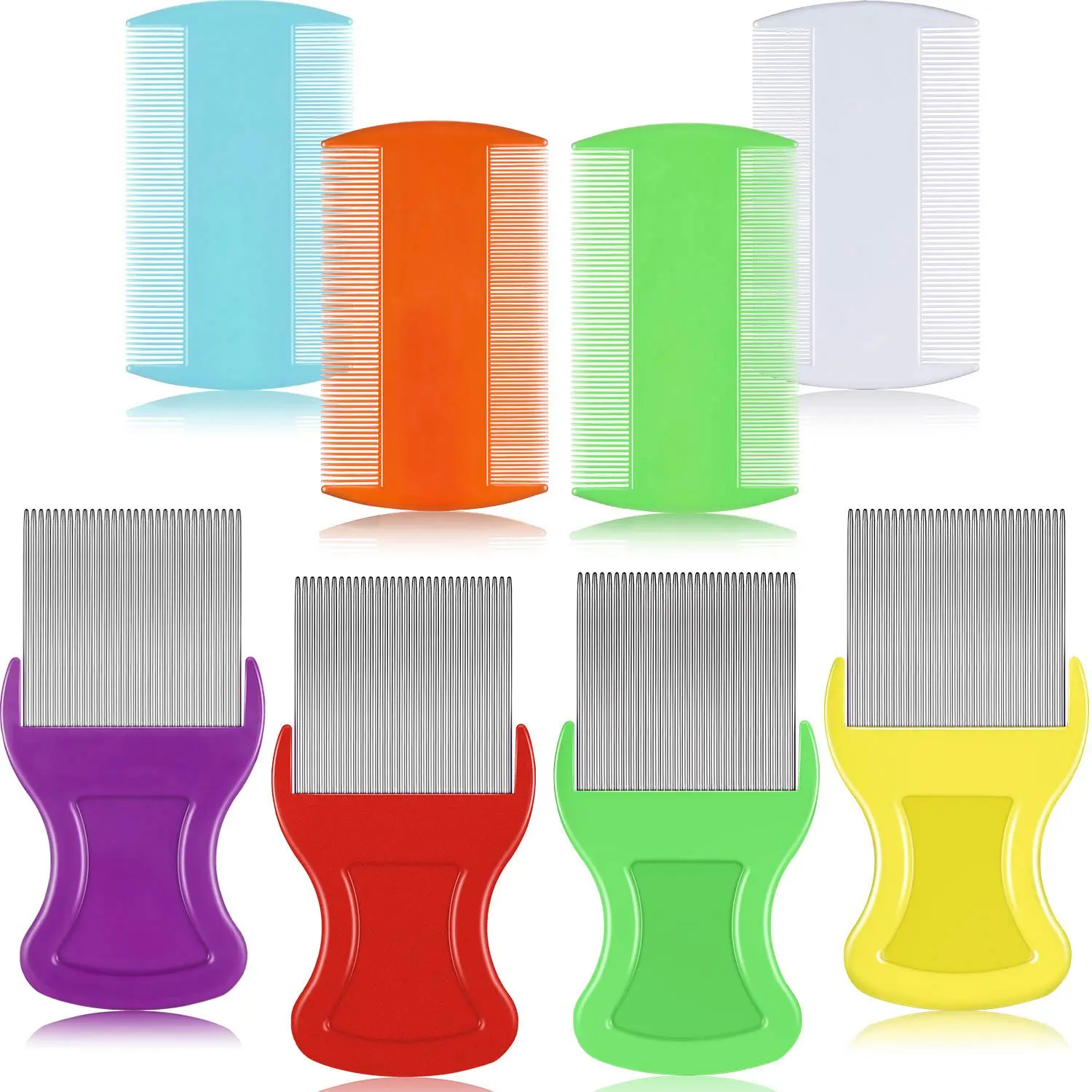 Orange, Blue, Purple, White