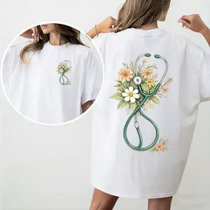 Floral Stethoscopes, Nursing Student Apparel, Nurse Lifestyle T-Shirts, ER Nurse T-Shirts