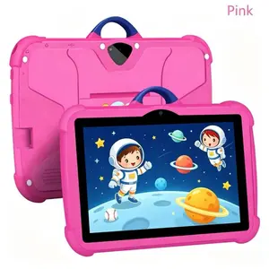 2026 Latest 7-Inch Student Android WiFi Tablet, 1+16GB Learning Entertainment Tablet with Shockproof Case, Parental Control, Gift for Kids