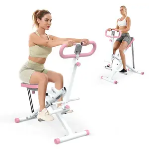 Squat Machine for Home,Ride & Rowing Machine for Botty Glutes Butt Thighs,330LBS Foldable,Rodeo Core Exercise Machine,Ab Back/Leg Press Hip Thrust