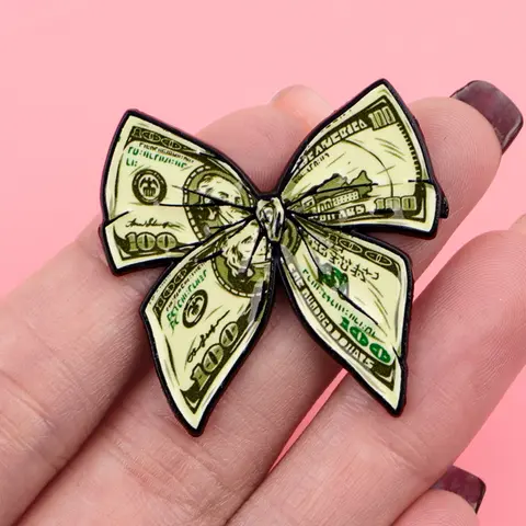 Elegant Bow Enamel Brooch Pin, Creative Zinc Alloy Badge, Backpack Hat Clothing Accessory, Fashion Accessory, Perfect Gift for Colleagues & Friends, Durable Metal Pins, Brooch Pin Clip