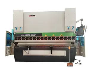 200T 3200MM Fully Automatic Synchronized Hydraulic Press Brake Bending Machine CNC Servo Motor Aluminum End Forming