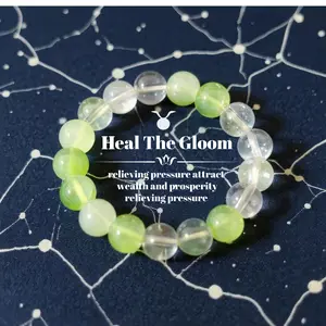 Unisex Green Crystal Bracelet - Elegance, Calming Bracelets and Bangles, Suitable for Gemini & Libra and People Seeking Balance, Harmony
