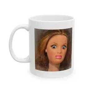 Funny Disgusted Doll Face Mug - Double-Sided Funny Ceramic Coffee Mug Cup, Gift for Mom Dad Coworker Friend, Office Mug, Double-Sided Mom Coffee Mug, Tea Mug, Funny Gift, Mug for Work, Gift for Desk,...