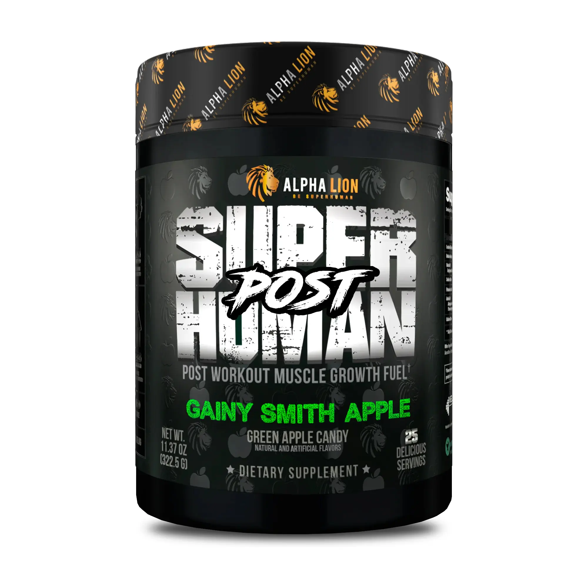 Alpha Lion SuperHuman Post-Workout Recovery Powder - Premium Creatine for Power, Adults' Bodybuilding Gym Dietary Supplement with Post-Workout Boost & Muscle Building Support