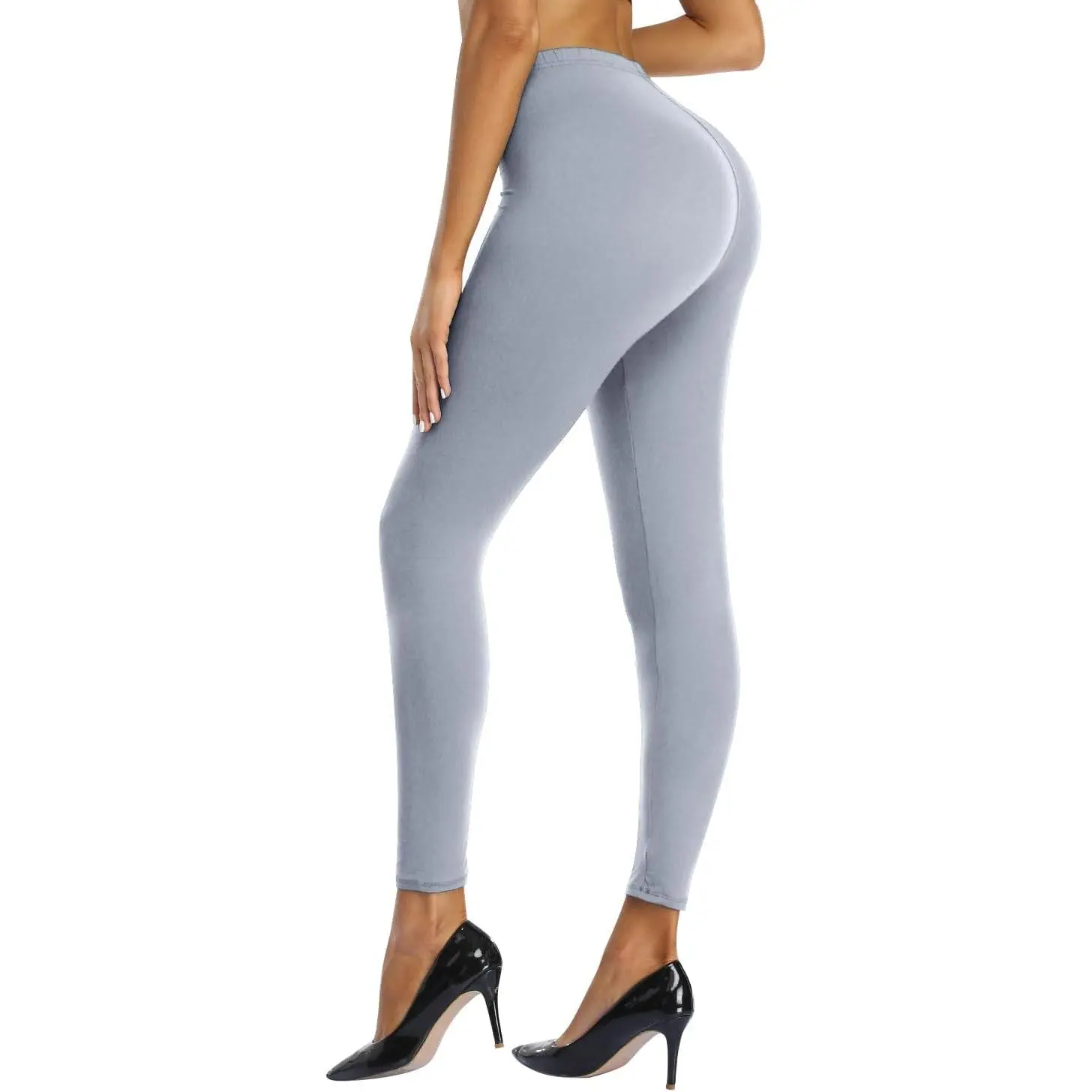 SPLASHGRIP Women's High Waist Full Length Leggings, Lightweight Stretch Fabric Ankle Fit Tights for Gym Yoga