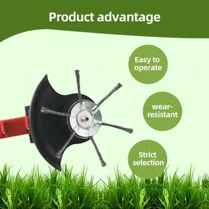 2026 New 6-Inch Steel Wire Lithium Battery String Trimmer Replacement Head, Fine-Line Grass Trimming Attachment, Metal Weed Blade