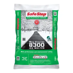 212 MAIN Magnesium Chloride Ice Melt, 50 lbs Bag Packaging, -15°F Effective, Concrete Safe, Ice Melting Tool for Tools & Hardware Applications