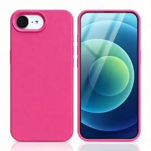 Litchi pattern for iPhone 16E 17E Smartphone full-coverage premium shockproof protective case Casing