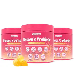 Feminine Probiotics Gummies, Premium Feminine Balance Gummies with Slippery Elm for Women's pH Balance