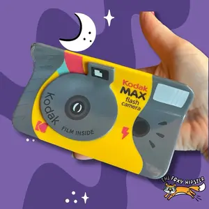 Retro Style Camera-Themed Hair Claw Clip – 4.7 inch (10cm)