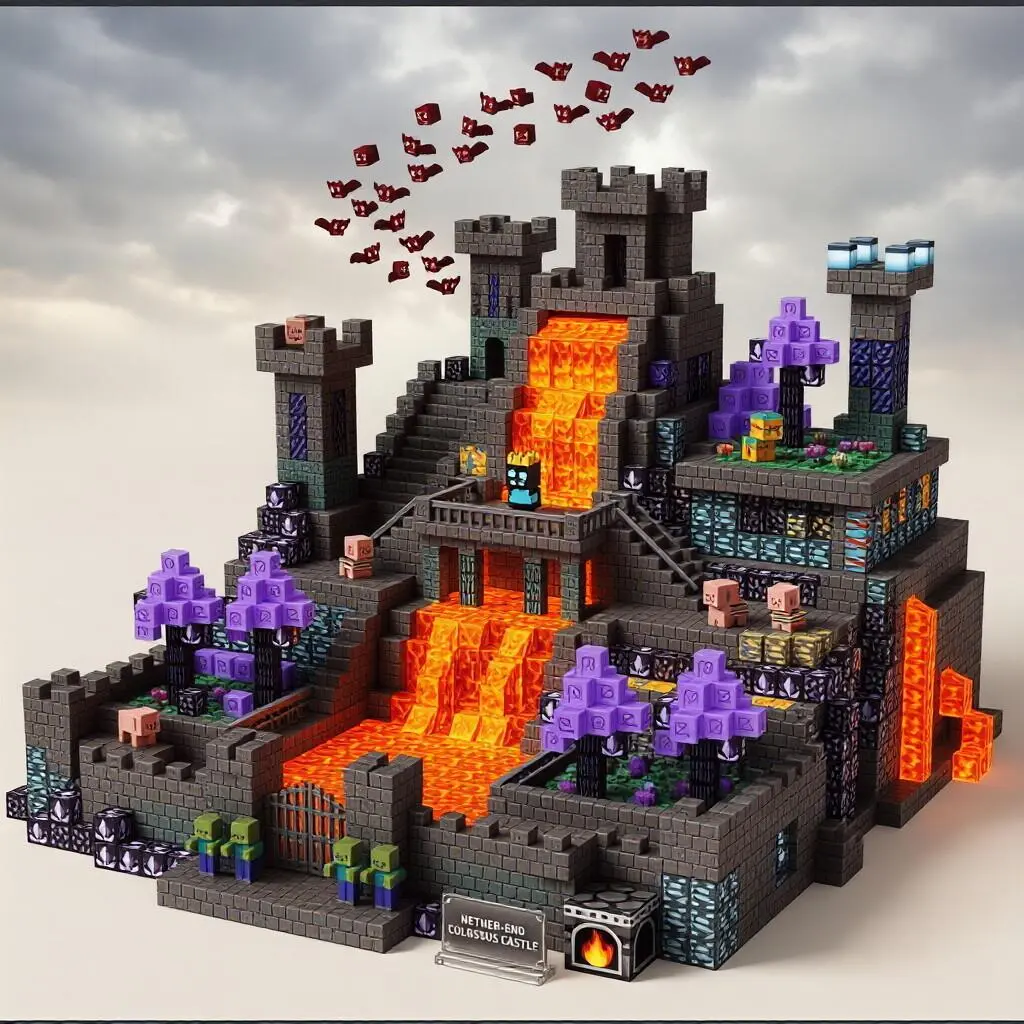 100-Piece Hell Lava STEM Magnetic Building Block Set - High-Quality Interactive Construction Kit, Suitable for Boys Ages 3-8, Birthday Gift & Stress Relief Toy, Stem Magnetic Blocks
