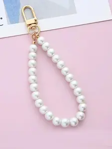Faux Pearl Bead Decor Keychain, Elegant Keychain for Women & Girls, Fashion Keychain for Daily Clothing Decor, Trendy All-match & Exquisite Keychain for Birthday Gift, Keychain Kawaii