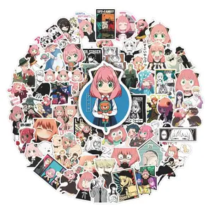 65Pcs Spy x Family Anime Stickers Pack, Sticker Set, Anime Design Decorative Stickers, Waterproof Kawaii Manga Vinyl Decals for Laptop Water Bottle Journal Scrapbook, Cute Gifts for Anime Fans