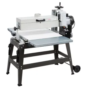 Summervibes VEVOR 22 Drum Sander with Stand Extension Tables, 1.75HP 1440RPM Dual Motor Drum Sander for Woodworking - Variable Speed Conveyor Belt, 4 Dust Collection Port for Cabinet Furniture Finishing