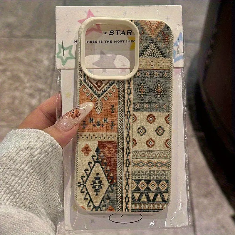 Retro plaid pattern durable and shockproof phone case, suitable for iPhone 17, 16, 15, 14, 13, 12, 11, Pro Max/X/XS/XS Max. Holiday phone accessory, a holiday gift for friends, family and yourself., Accessories, Tpu, Casing, Cover