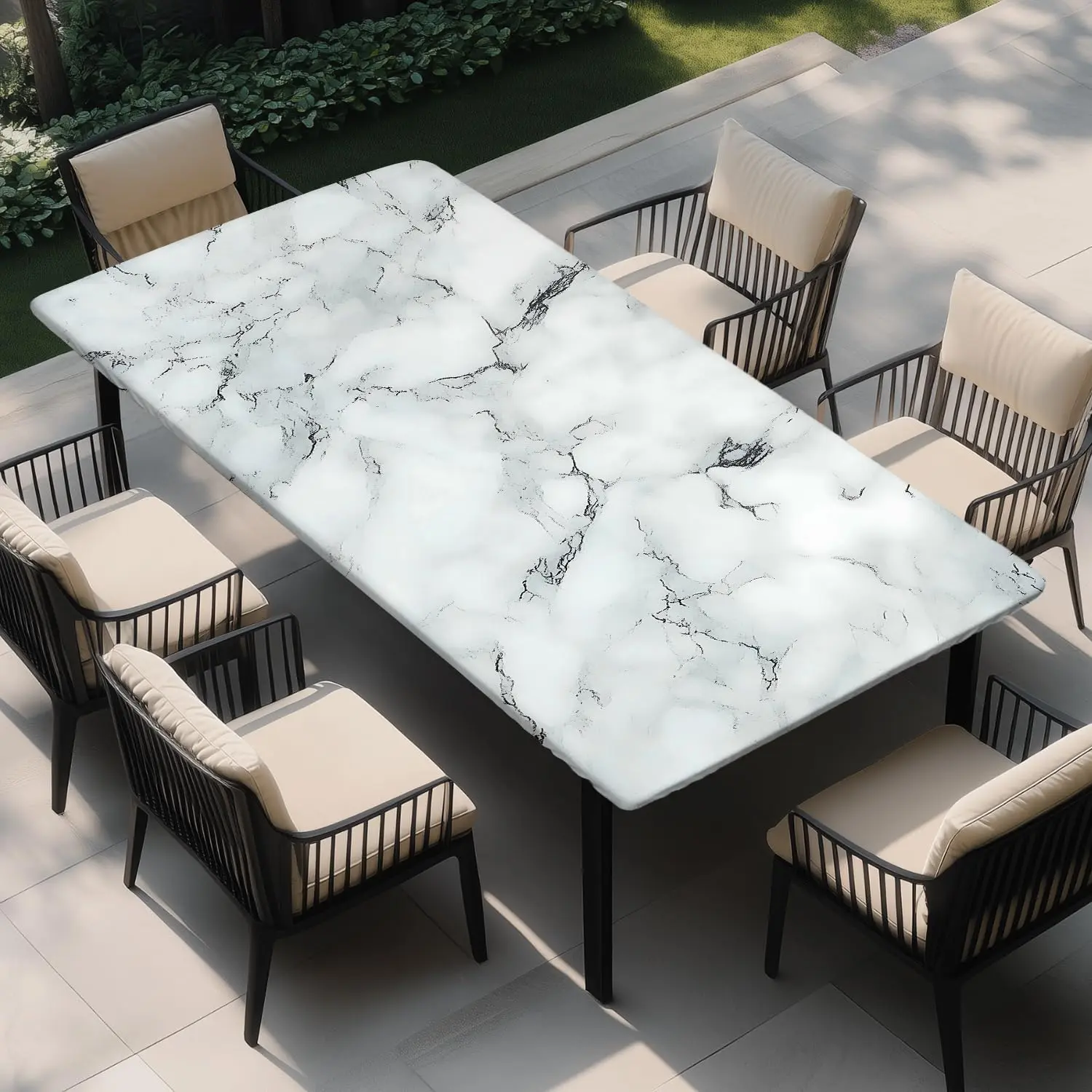 A-white and Gray Marble