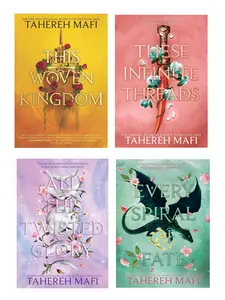 This Woven Kingdom (4-book series) A Romantasy of Forbidden Love and Prophecy Novel by Tahereh Mafi : This Woven Kingdom - These Infinite Threads - All This Twisted Glory - Every Spiral of Fate (Hardcover)
