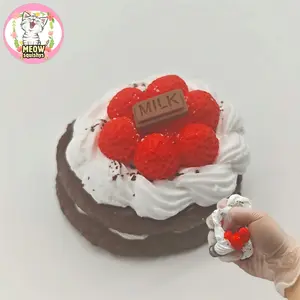 Cream Berry Tart Handmade Squishy Toy