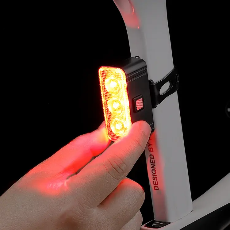Bike Taillight - Ultra-Bright USB-Rechargeable Red LED Rear Light, Portable Safety Lights & Reflectors for Mountain Bikes, Bicycles Night Riding to See Better, Ride Safer