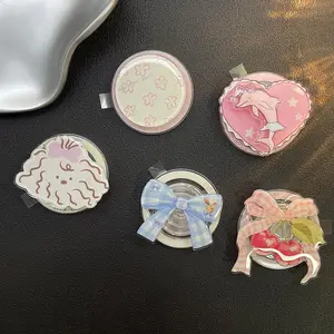 Cute Bowknot Design Magnetic Phone Holder, Magnetic Phone Holder for Desktop, Lazy Phone Holder for MagSafe, Cell Phone Stand, Phone Accessories, Mount, Magnetic Clip Mount, Magnetic Bracket