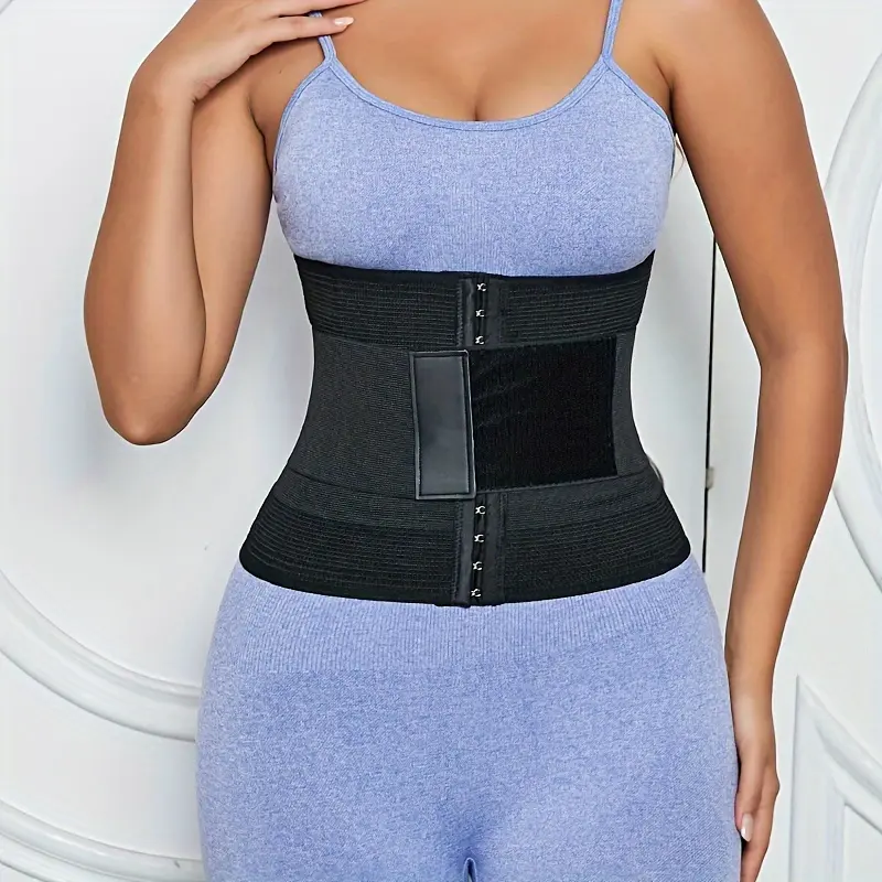 Women's Hard Control Waist Trainer Tummy Wrap Belt - Hook & Loop Closure Shapewear Suitable for Postpartum, Belly, Toning, Underwear Body Shaper for Gym, Casual Attire &