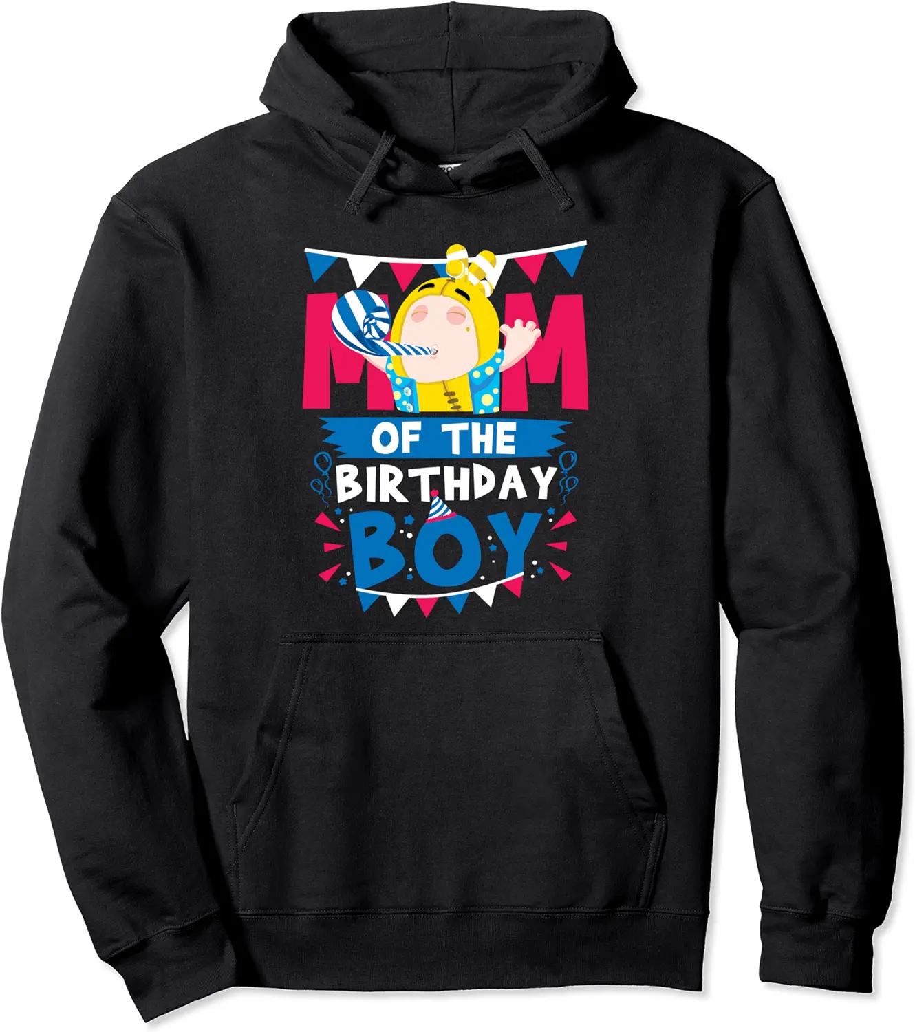 Oddbods Bubbles Mom of the Birthday Boy Mother Son Birthday Pullover Hoodie - 29B09KTBKL4Z